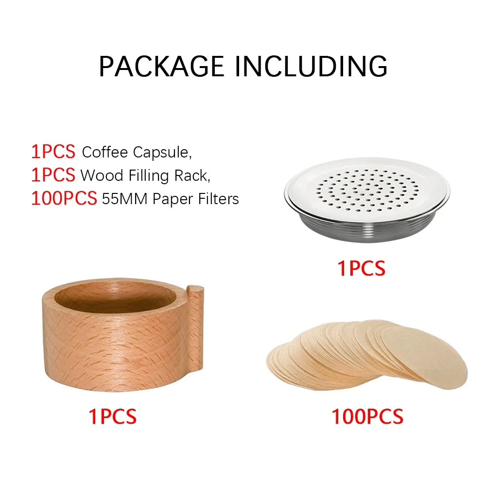 Refillable Coffee Pod Compatible With Senseo Espresso Machine Coffee Filter Paper Stainless Steel Reusable Coffee Capsule