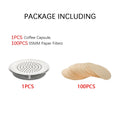 Refillable Coffee Pod Compatible With Senseo Espresso Machine Coffee Filter Paper Stainless Steel Reusable Coffee Capsule