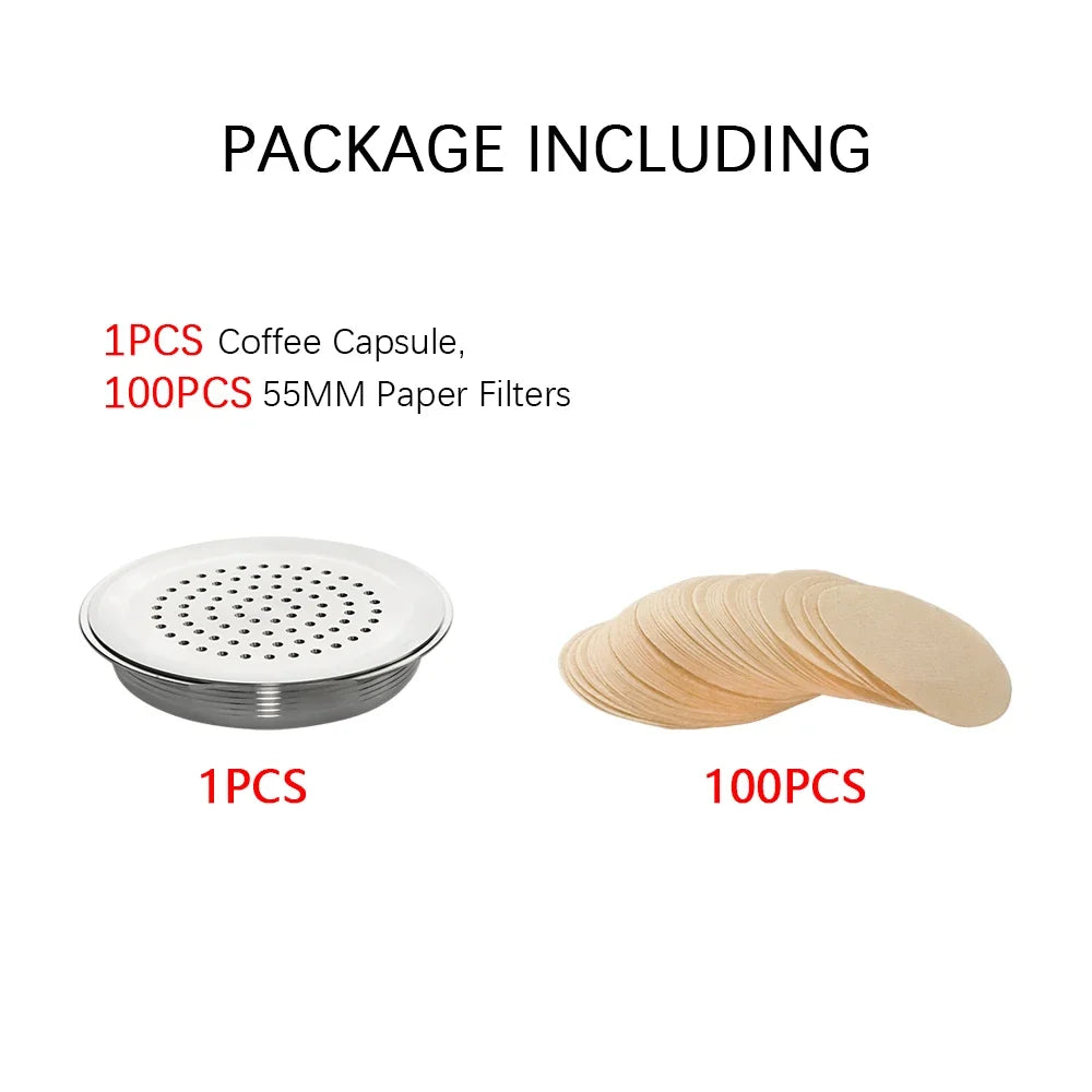 Refillable Coffee Pod Compatible With Senseo Espresso Machine Coffee Filter Paper Stainless Steel Reusable Coffee Capsule