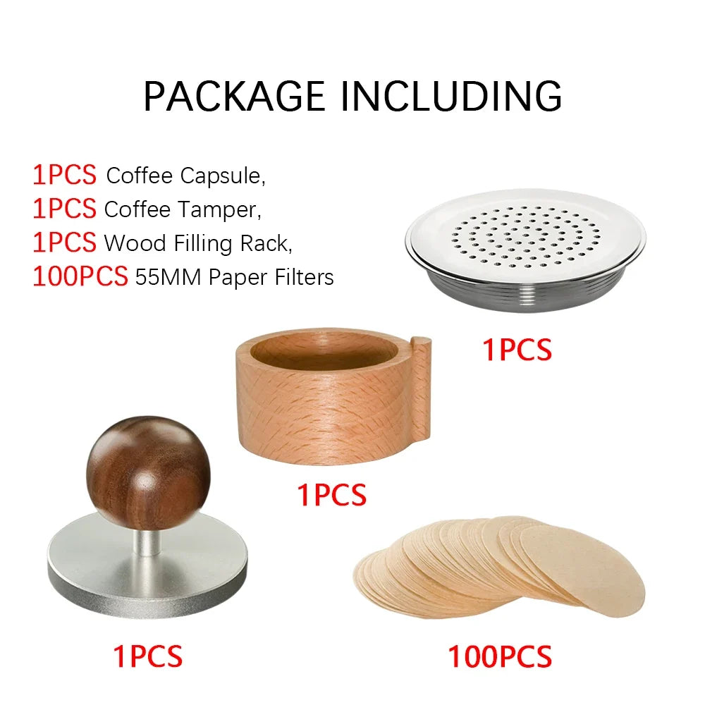 Refillable Coffee Pod Compatible With Senseo Espresso Machine Coffee Filter Paper Stainless Steel Reusable Coffee Capsule