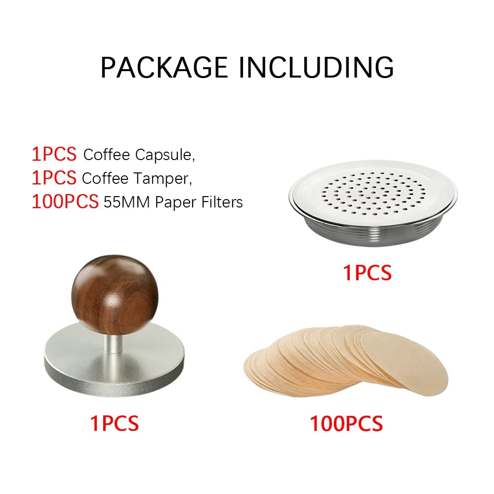 Refillable Coffee Pod Compatible With Senseo Espresso Machine Coffee Filter Paper Stainless Steel Reusable Coffee Capsule