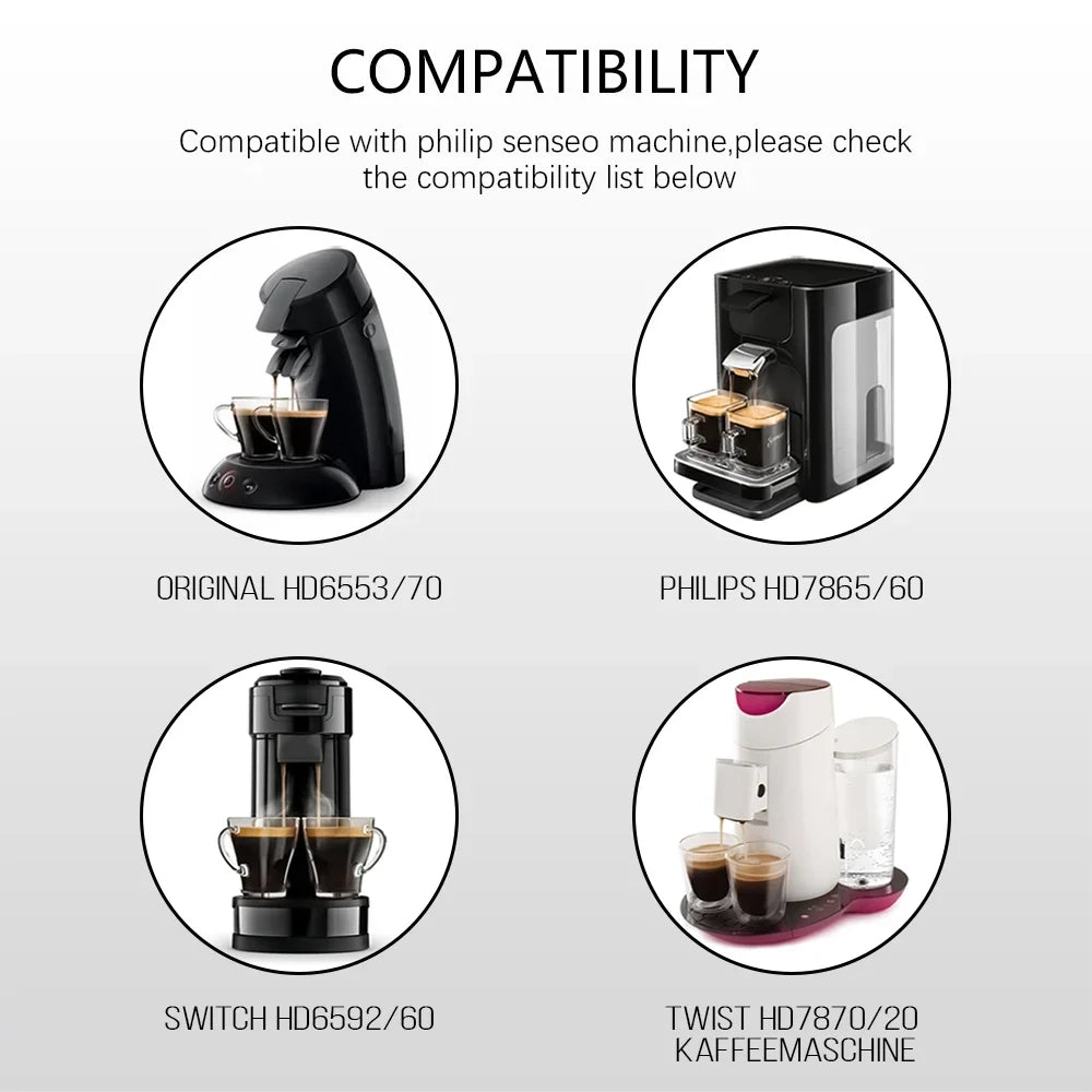 Refillable Coffee Pod Compatible With Senseo Espresso Machine Coffee Filter Paper Stainless Steel Reusable Coffee Capsule