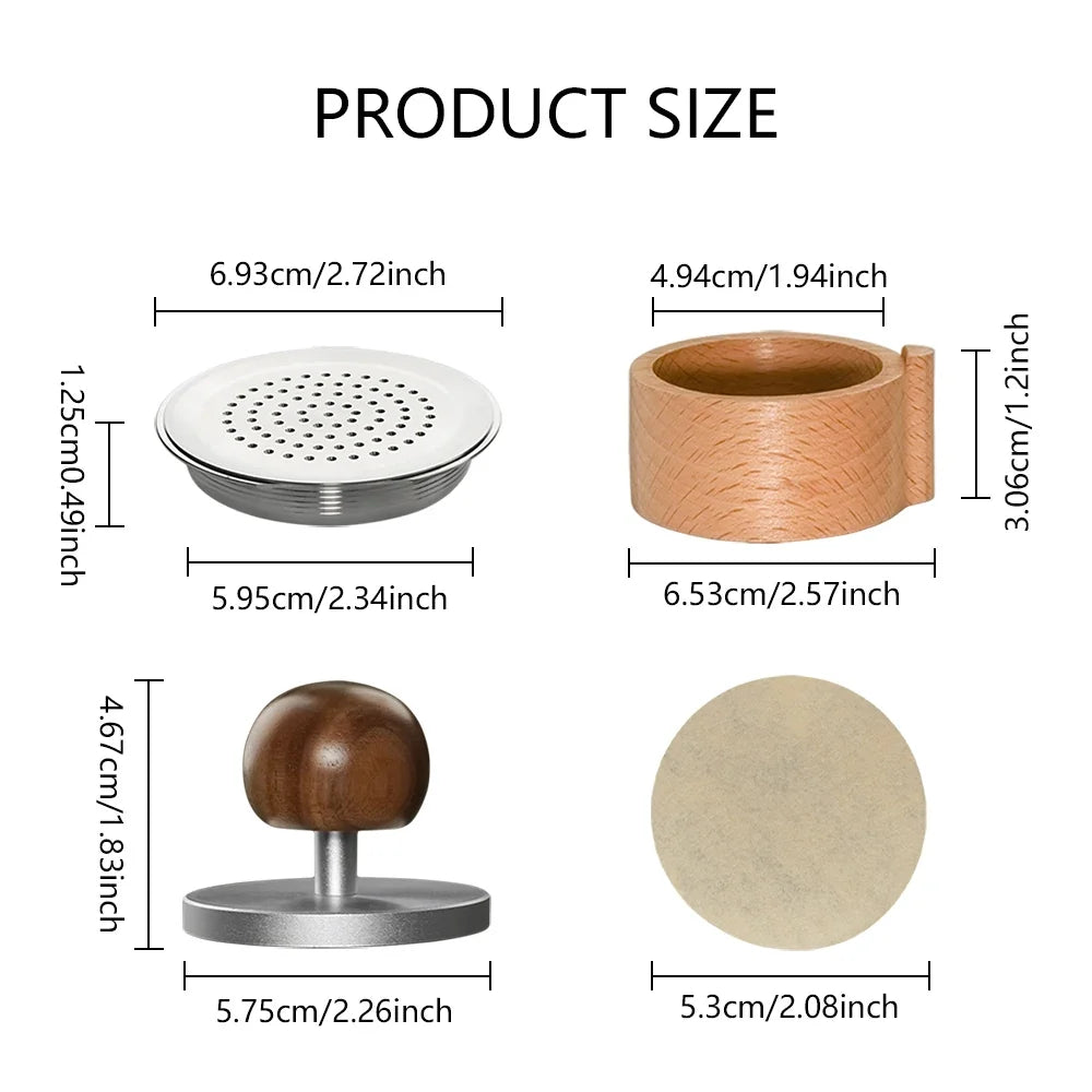 Refillable Coffee Pod Compatible With Senseo Espresso Machine Coffee Filter Paper Stainless Steel Reusable Coffee Capsule